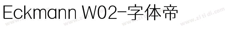 Eckmann W02字体转换